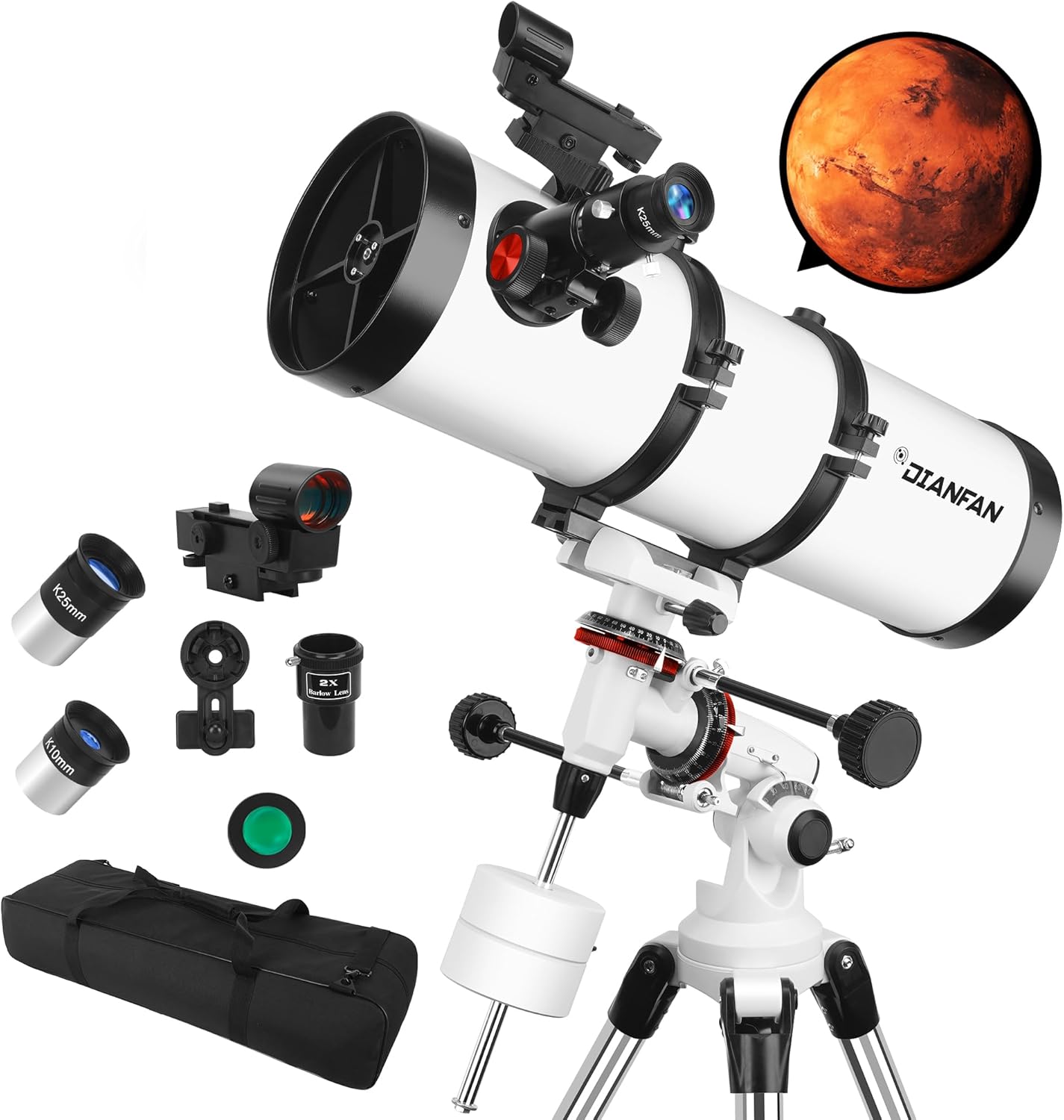 Dianfan 150EQ — Reflektor mit äquatorialer Montierung
